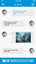 Shop & Communication iOS App UI Screenshot 1