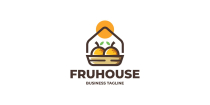 Fruit House Logo Template Screenshot 1