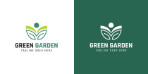 Green Garden Logo Template Screenshot 1