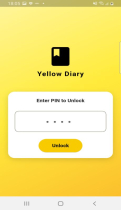 Yellow Diary – Smart And Secure Personal Diary F Screenshot 1
